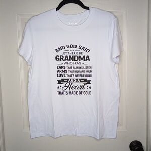 NEW "And God said, Let there be" Grandma T-shirt Multiple Available L & …